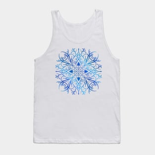 Blue Four Sided Mandala Tank Top